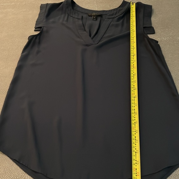 J Crew Navy blouse 2 EUC - Picture 2 of 6